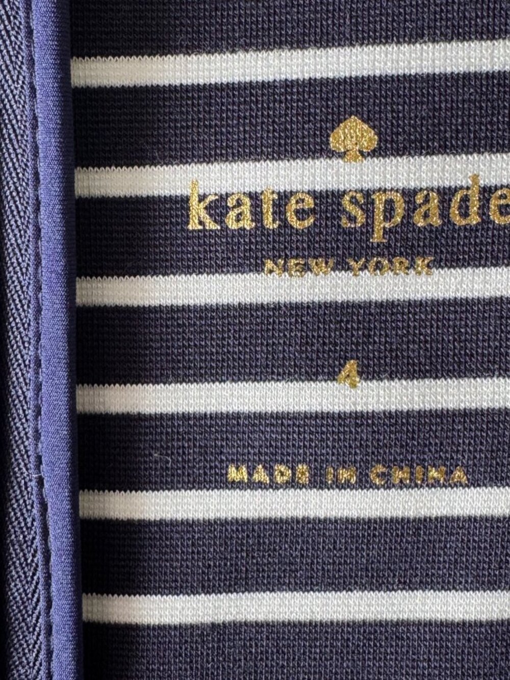 Kate Spade - striped ponte fit & flare dress - size 4 - Picture 7 of 7